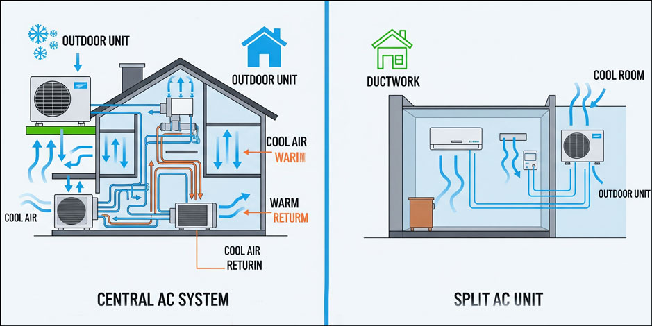 split AC unit