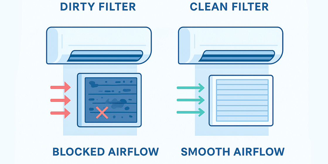 Dirty AC filters