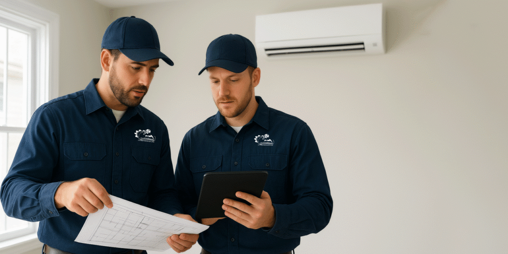 Professional AC installation