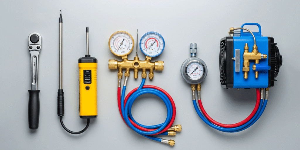 Air conditioner installation tools