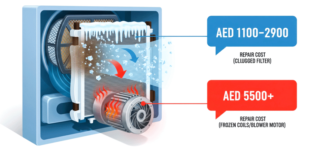 Clean Air conditioner filter