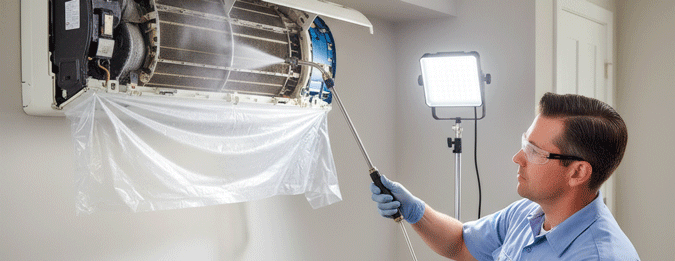 AC unit cleaning