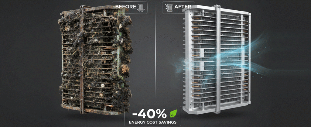 Clean AC coil