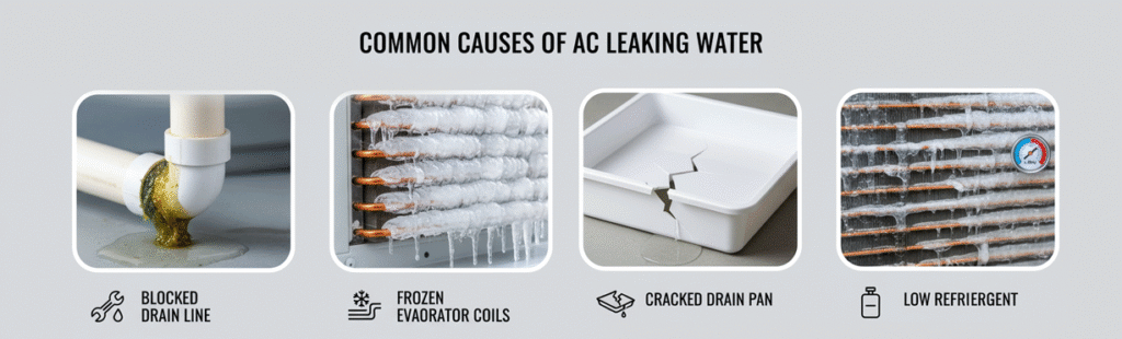 Air conditioner is leaking water