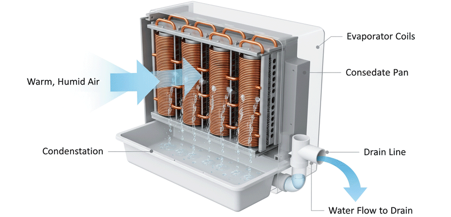 AC leaking water