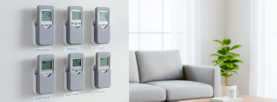 AC remote setting for cooling