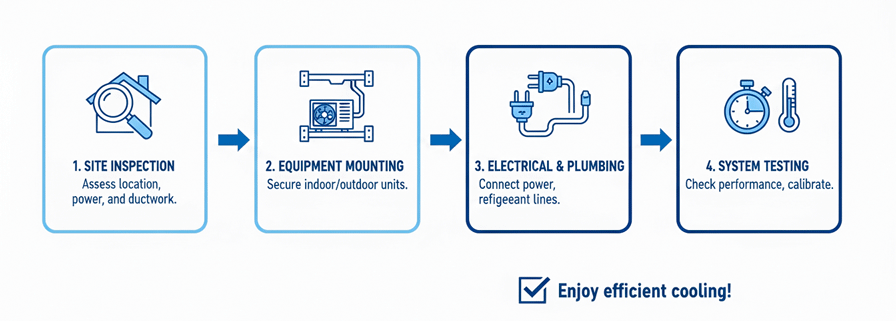 Air conditioning installation