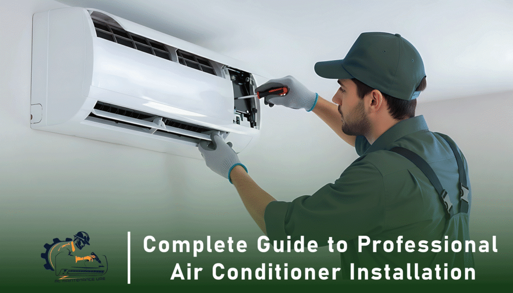 Professional air conditioner installation
