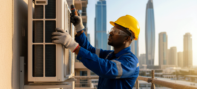 how to install a split ac unit