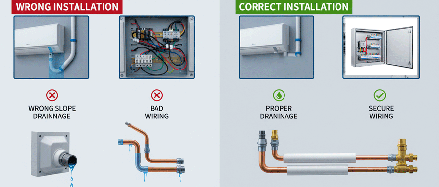 split ac installation cost