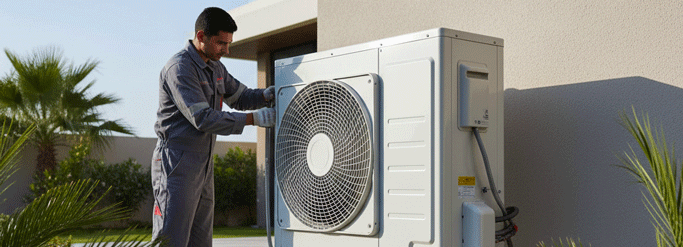 outdoor unit installation
