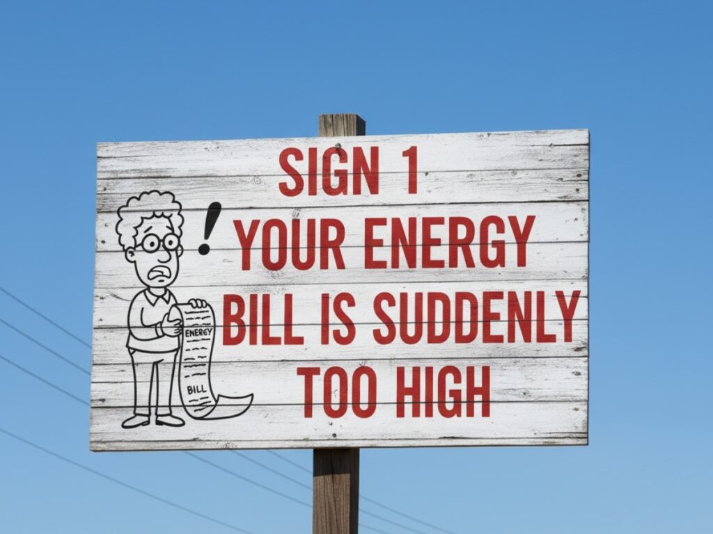 Sign 1 – Your Energy Bill Is Suddenly Too High