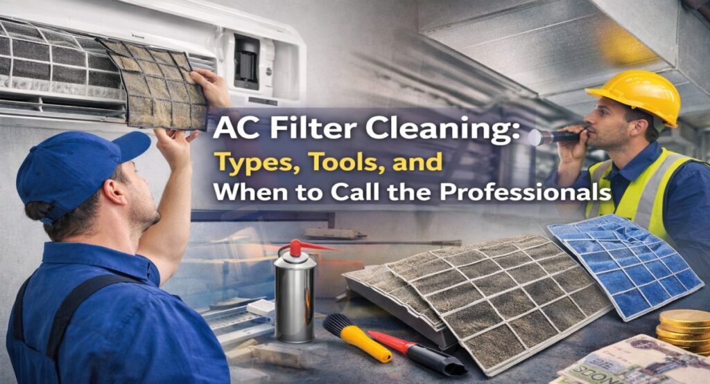 AC Filter Cleaning