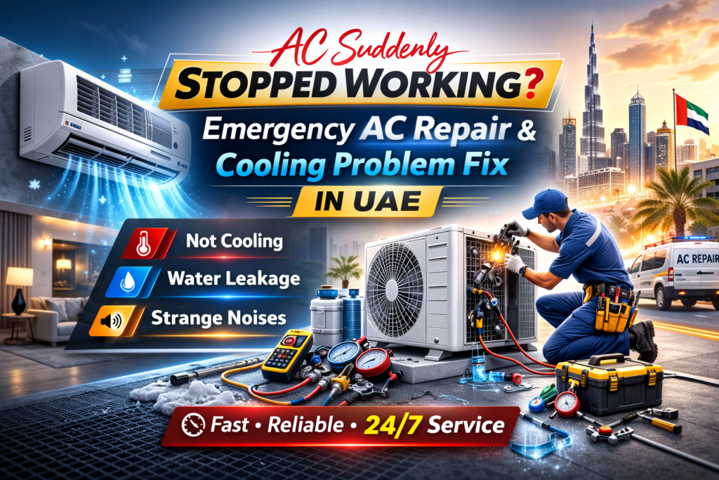 AC Suddenly Stopped Working? Emergency AC Repair UAE Emergency AC Repair