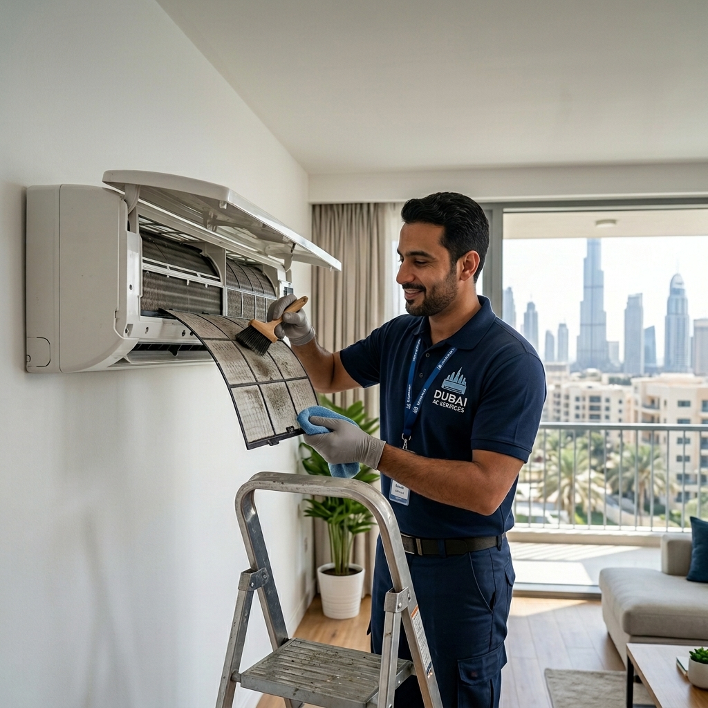 AC filter cleaning dubai