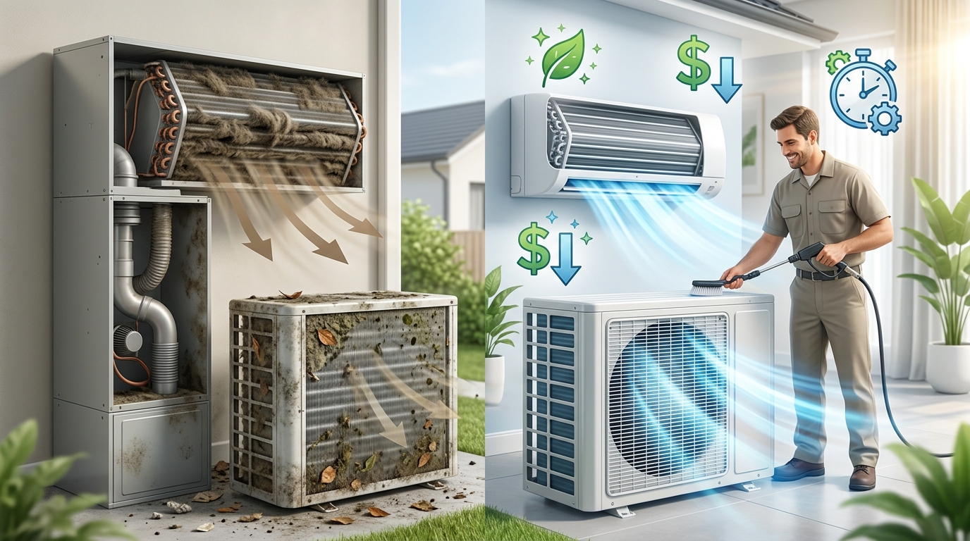 Air Conditioner Coil Cleaning: Improve Cooling & Save Energy Air Conditioner Coil Cleaning