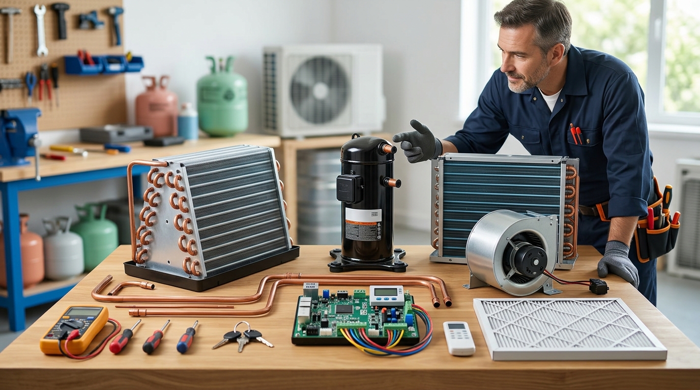 Air Conditioner Parts Guide: Types, Functions & Buying Tips Air Conditioner Parts