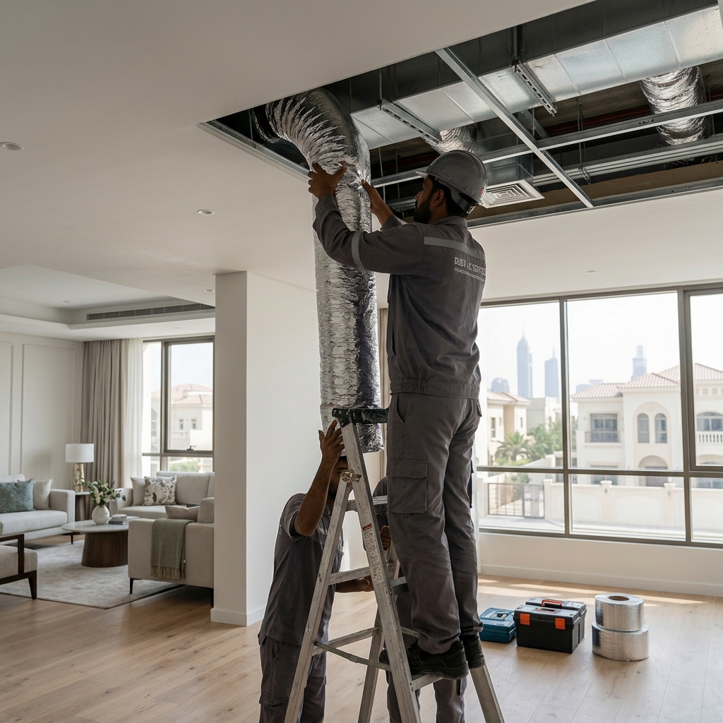 Ducted AC installation 202604011453