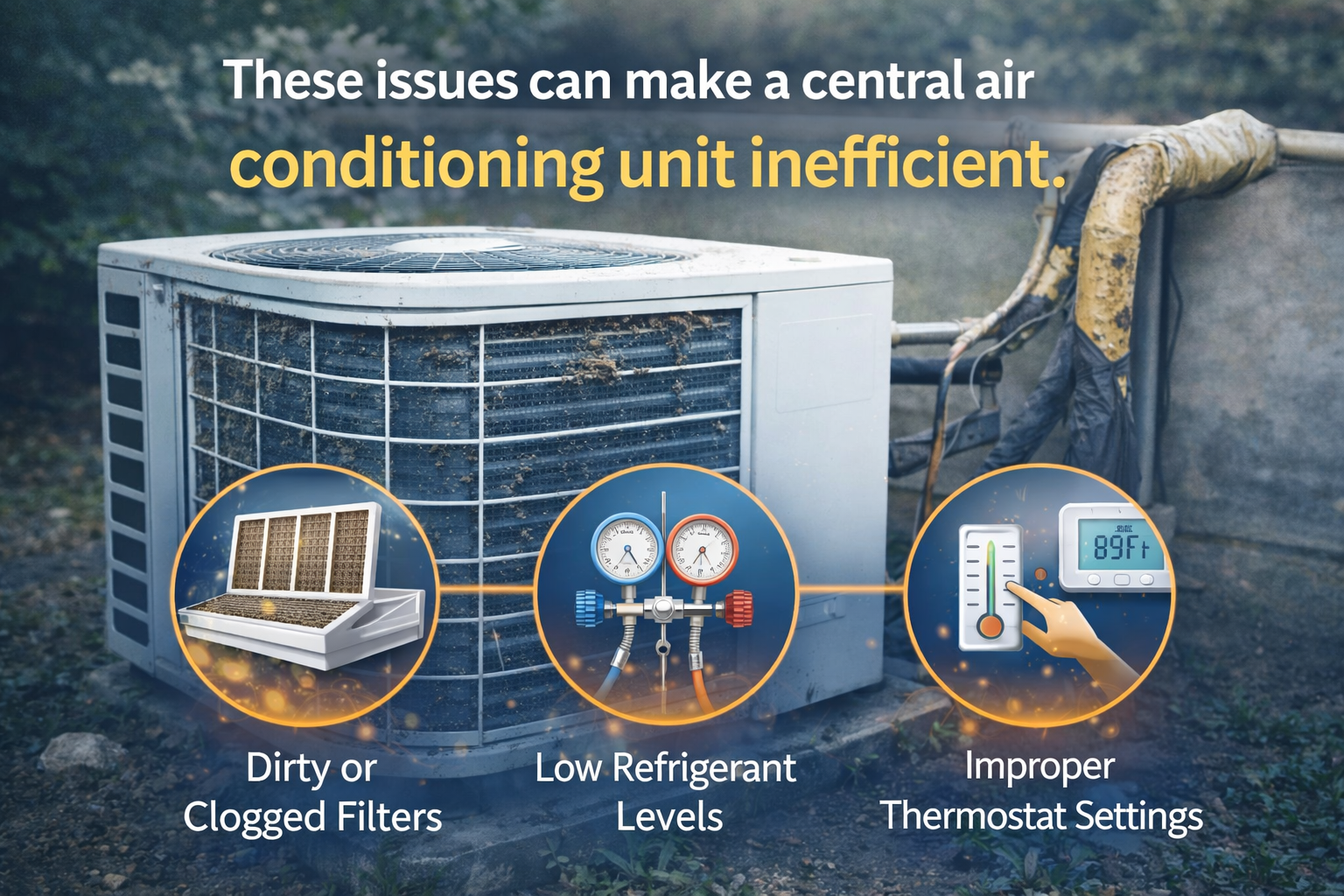 How to Improve Central Air Conditioning Unit Efficiency Central Air Conditioning Unit