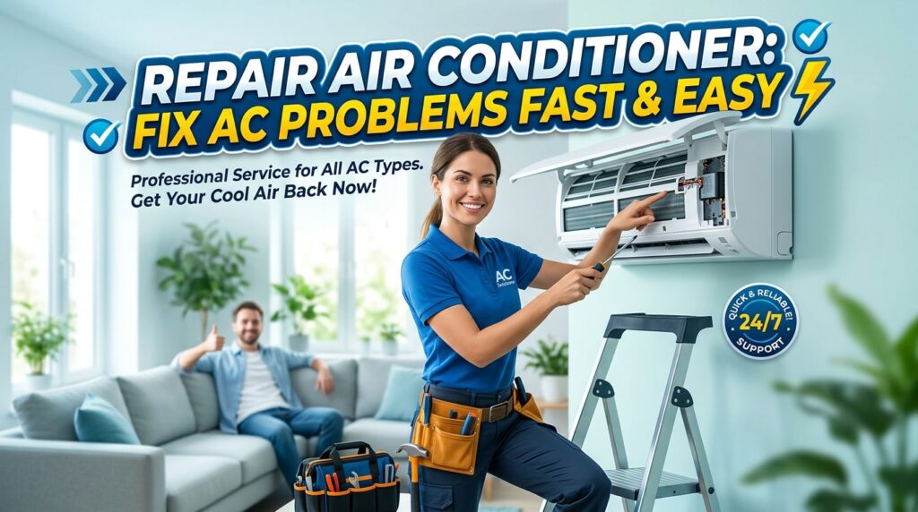 Repair Air Conditioner: Fix AC Problems Fast & Easy Repair Air Conditioner
