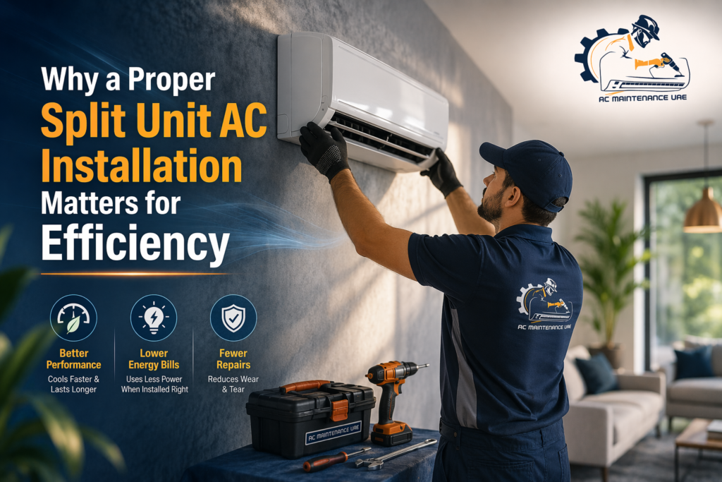 split unit ac installation