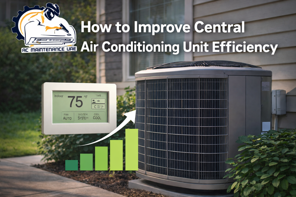 How to Improve Central Air Conditioning Unit Efficiency Central Air Conditioning Unit