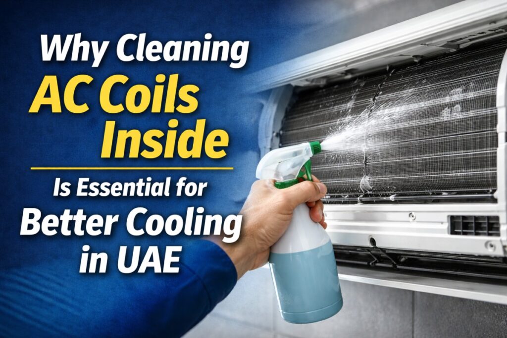 cleaning AC coils inside