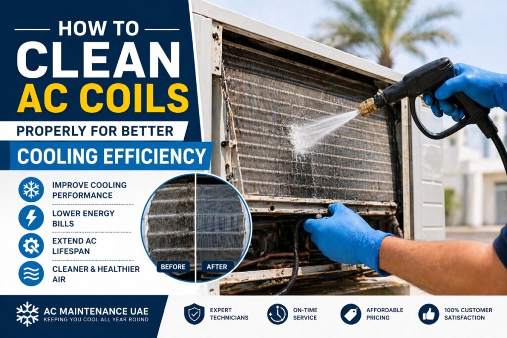how to clean AC coils