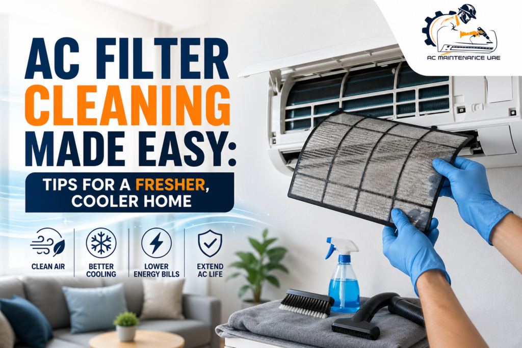 AC filter cleaning