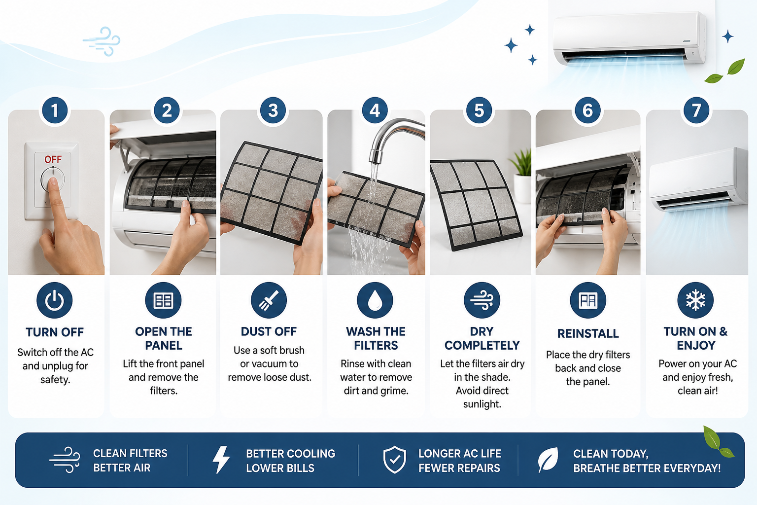 AC Filter Cleaning