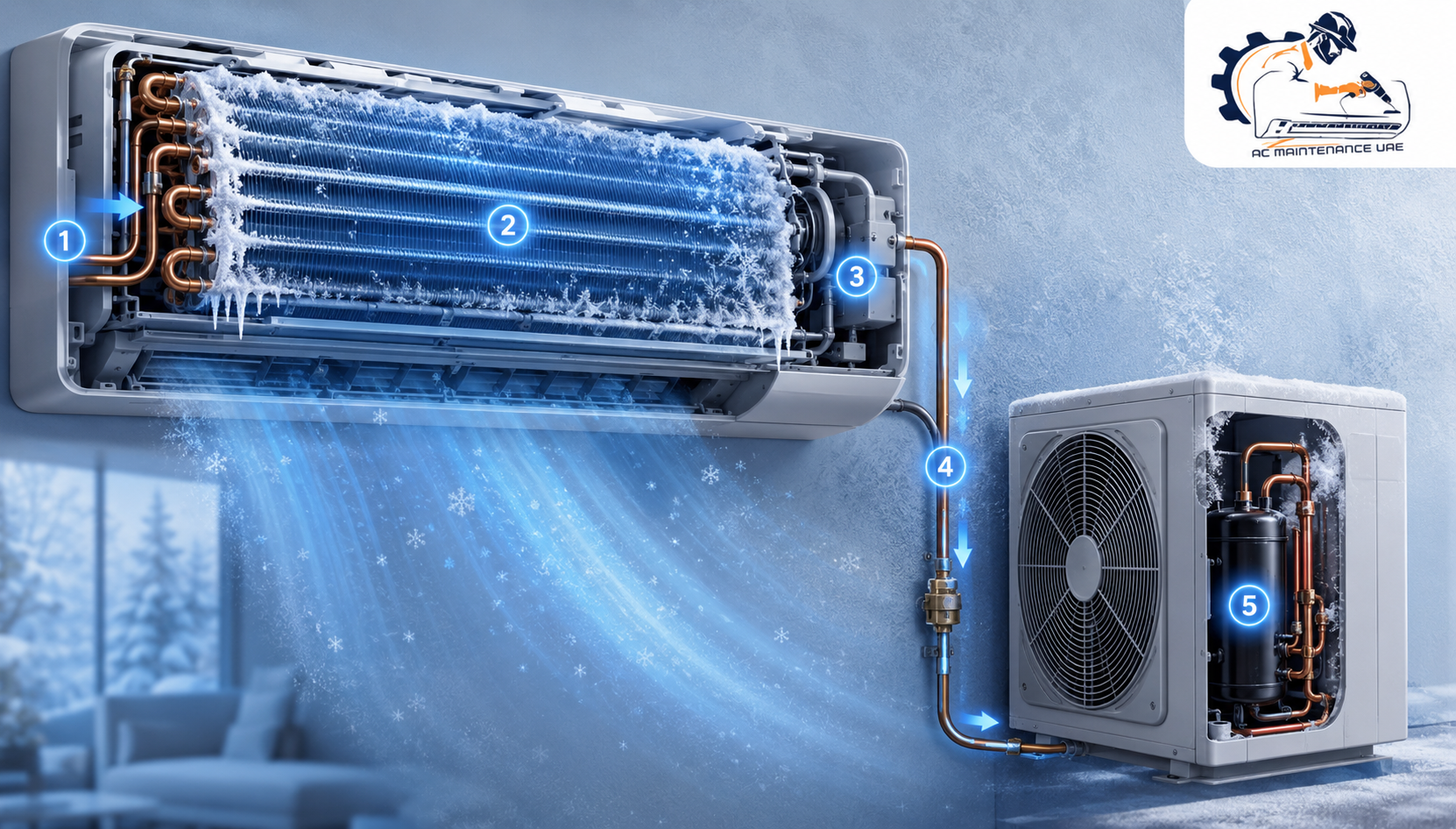 How the Freezing Process Works Inside Your AC
