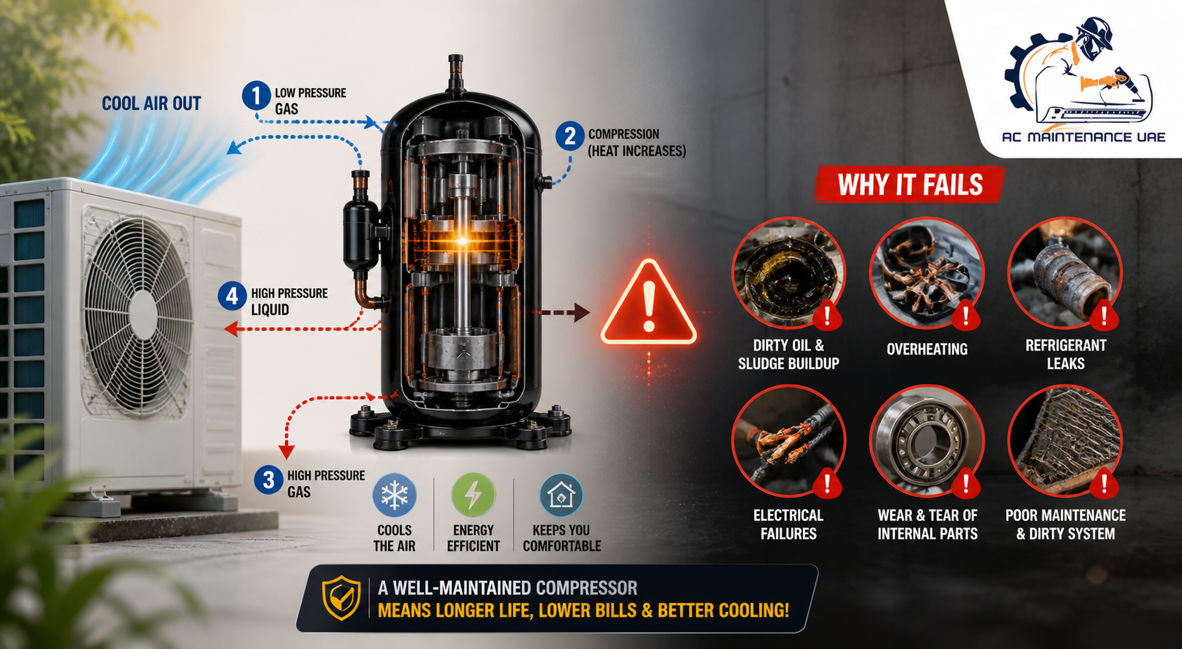 Split AC Compressor