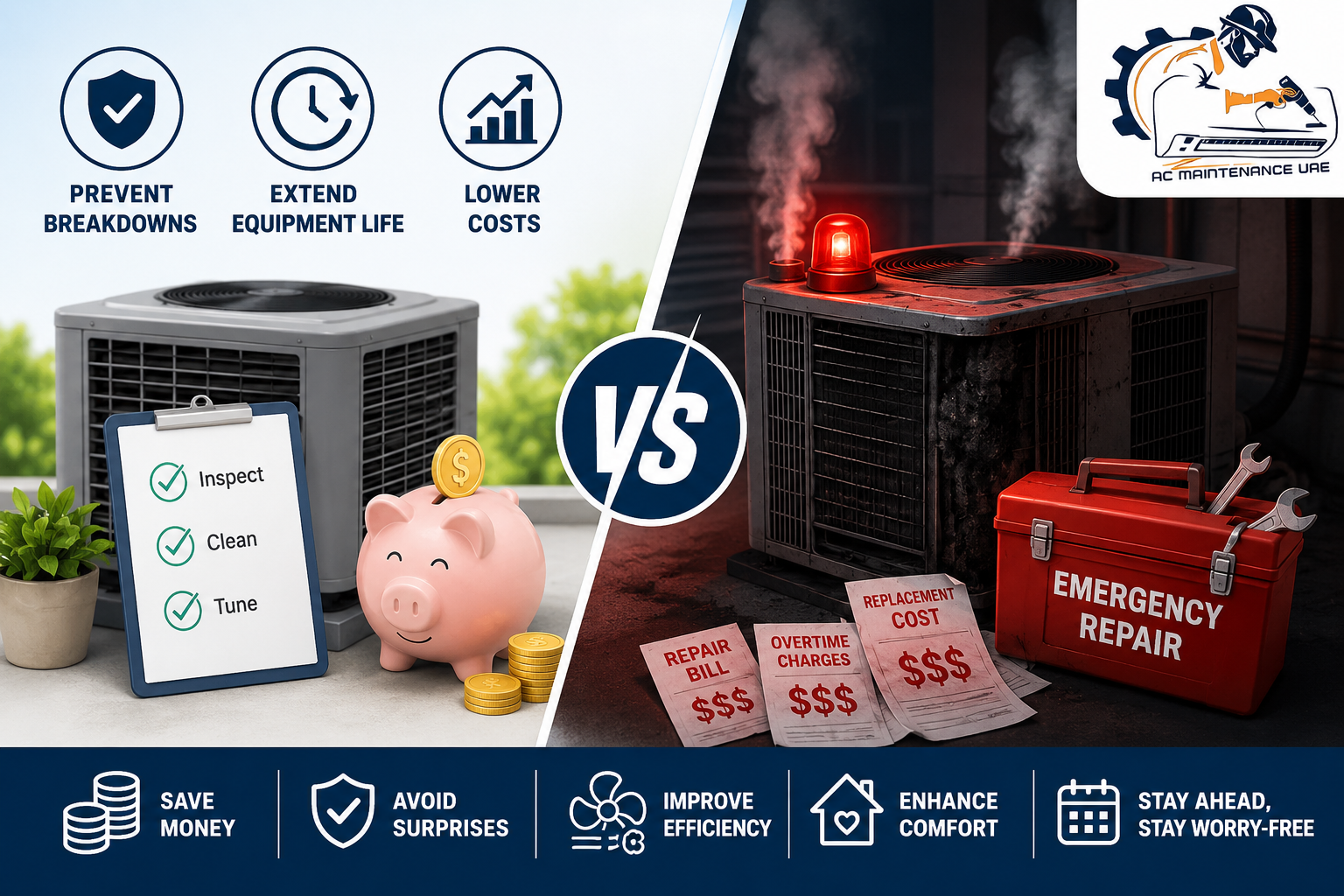 HVAC Preventive Maintenance Costs Far Less Than Emergency Repairs