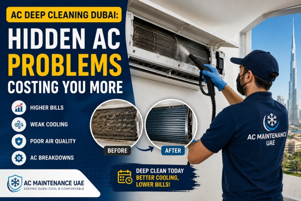 AC Deep Cleaning Dubai - Hidden AC Problems Costing You More ac deep cleaning