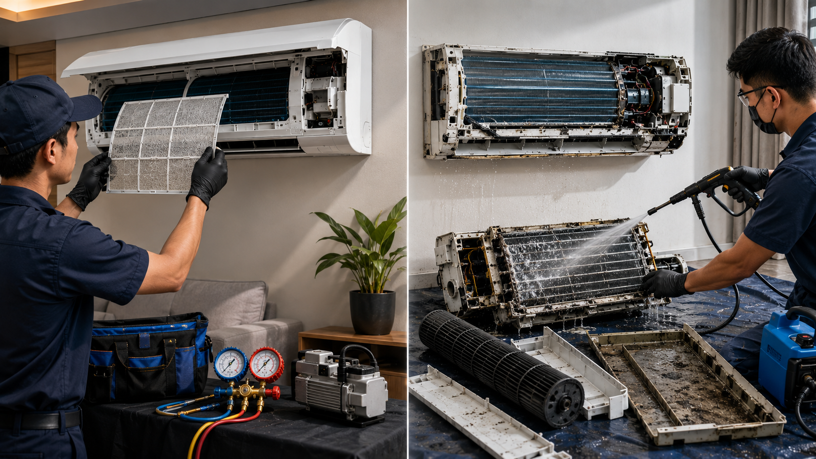 Deep Cleaning vs Regular Servicing 