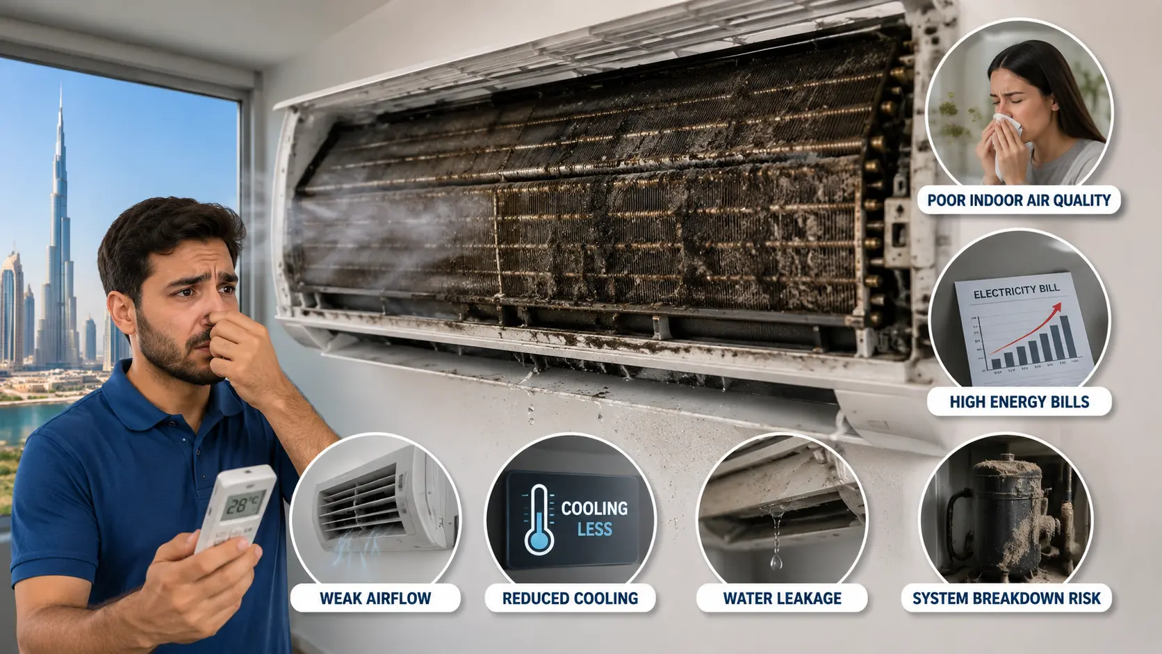 Signs Your Evaporator Coil Cleaning Dubai Cannot Wait