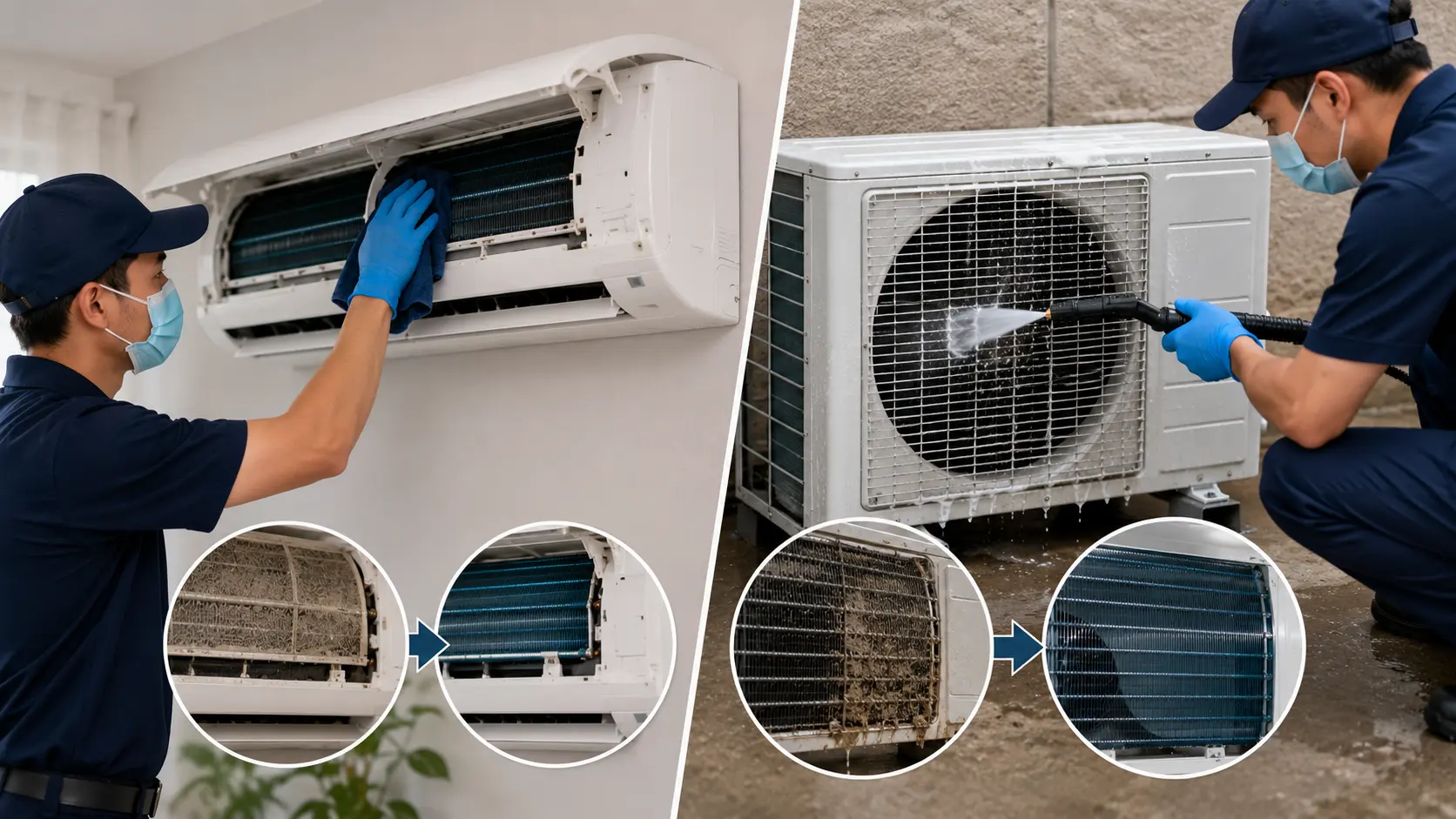 Split AC Cleaning Service: Why Both Units Matter