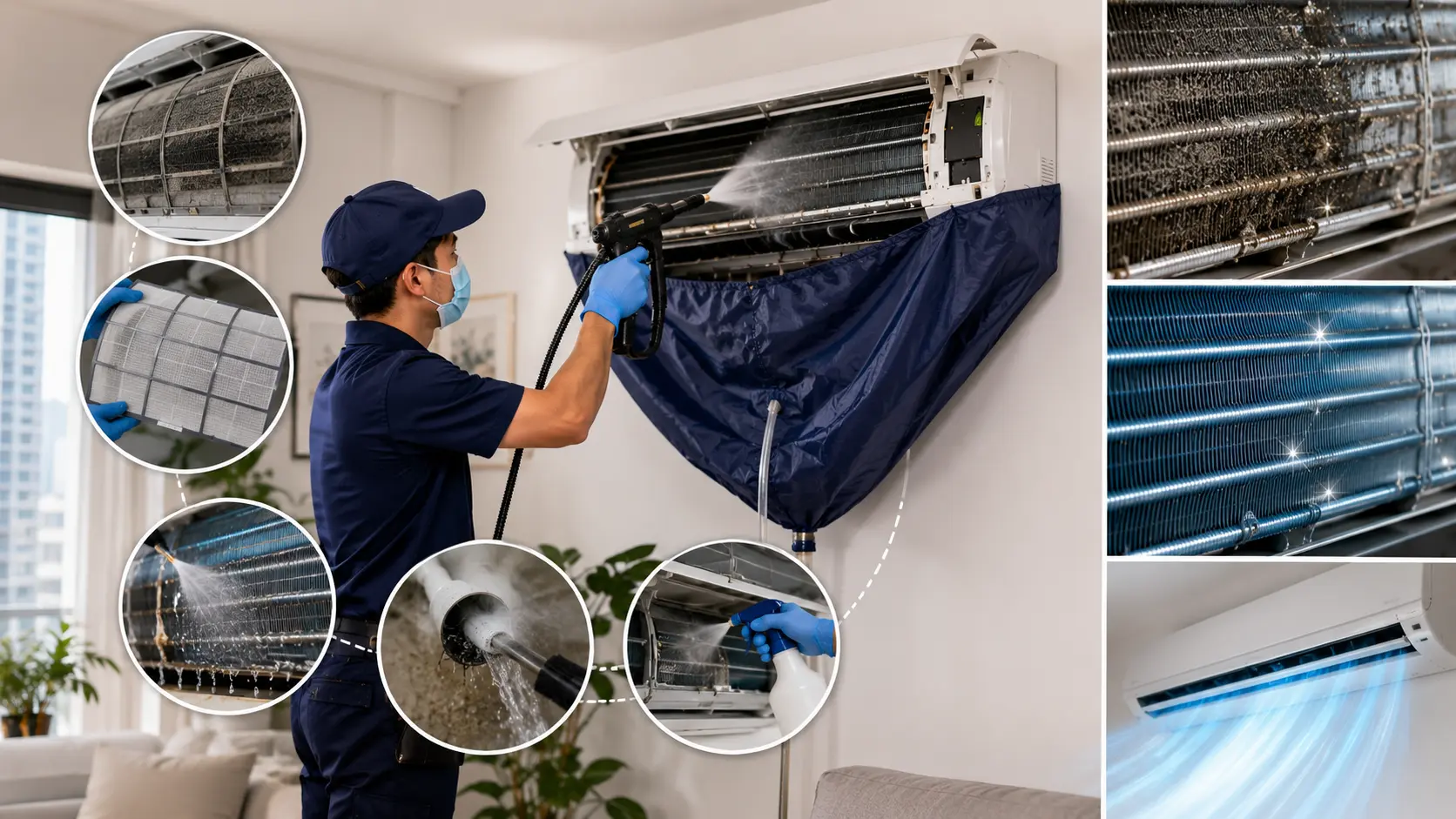 What an AC Cleaning Service Actually Involves