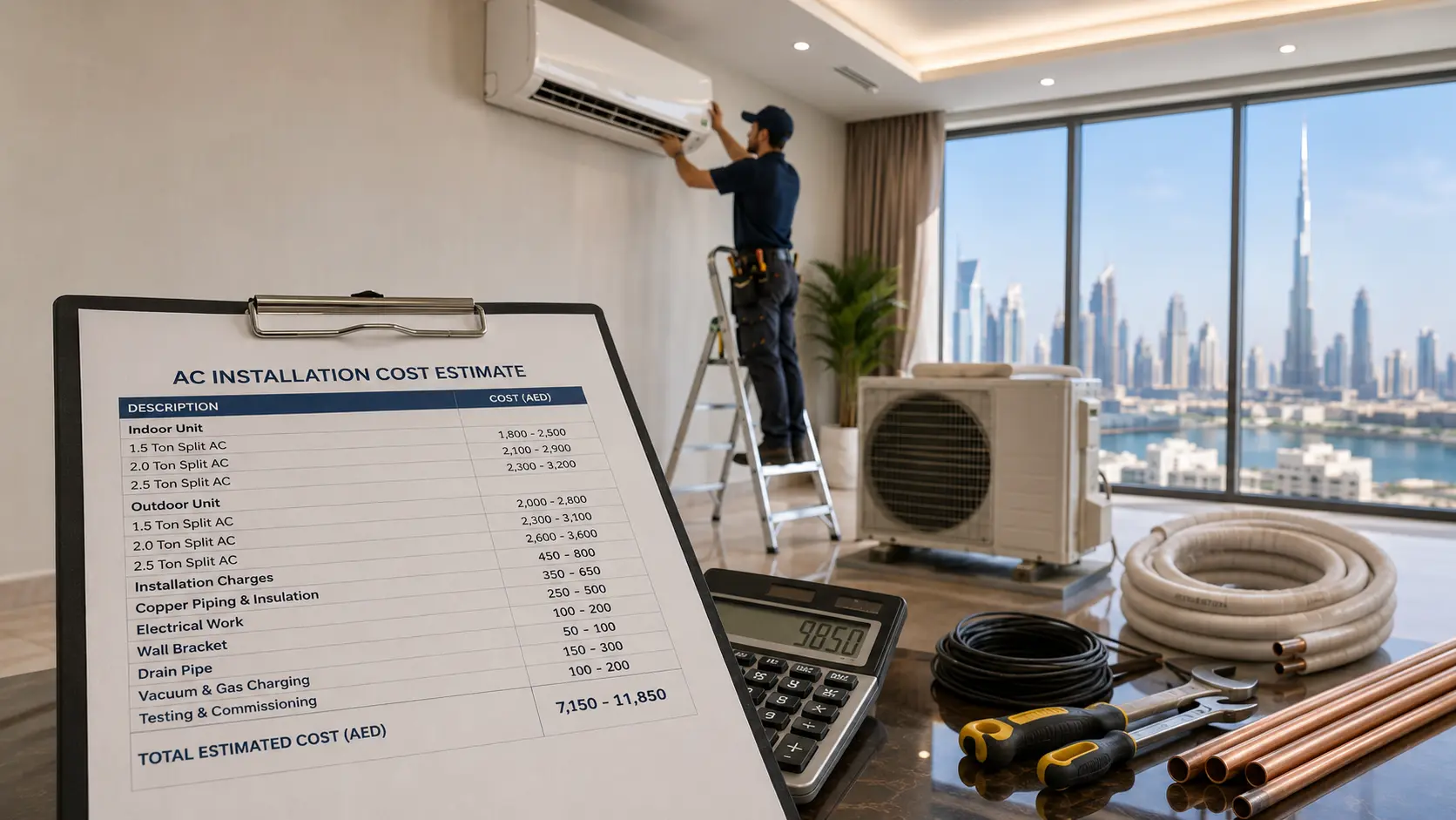 What's the Real AC Installation Cost in Dubai