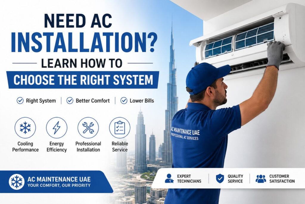 Need AC installation? Learn How to Choose the Right System ac installation