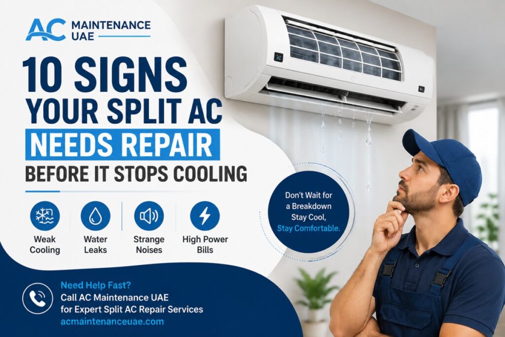 signs your split AC needs repair