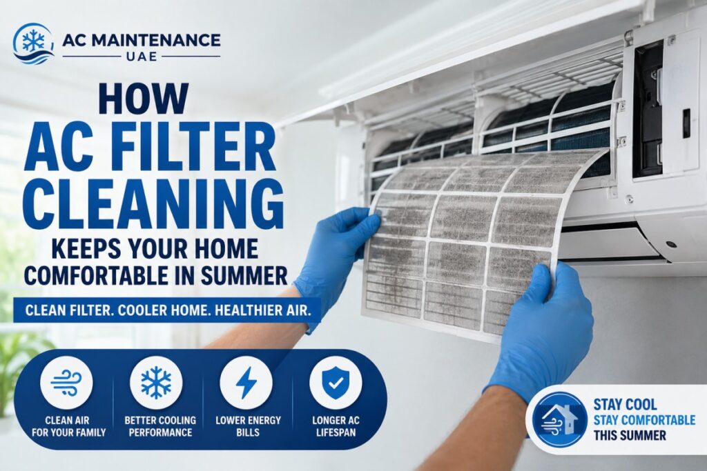 AC filter cleaning