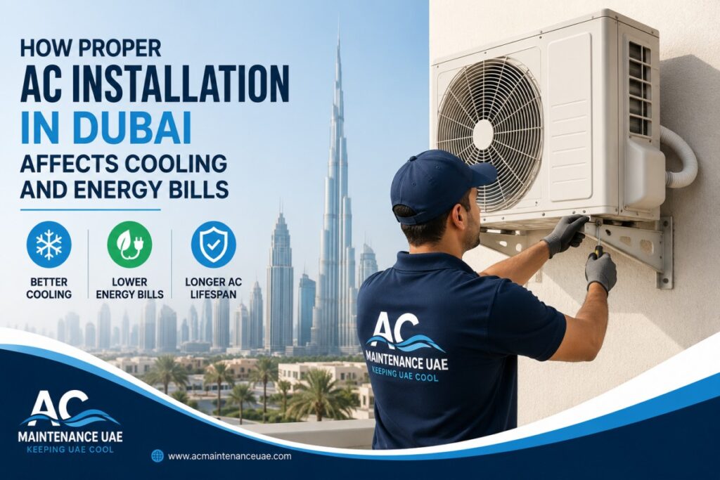 AC installation in Dubai