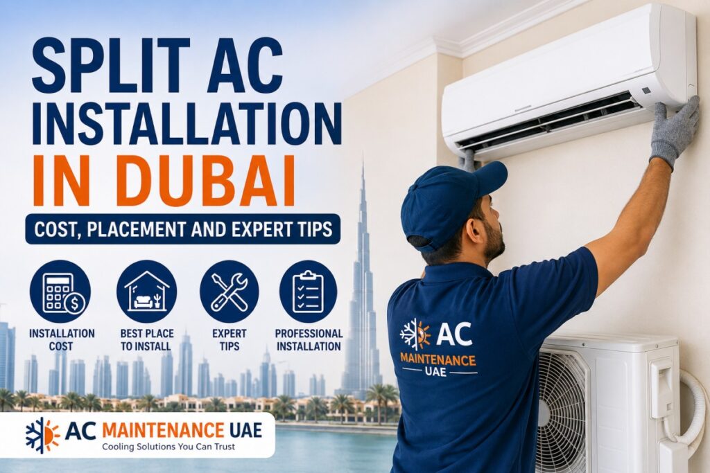 Split AC Installation in Dubai – Cost, Placement and Expert Tips Split AC Installation