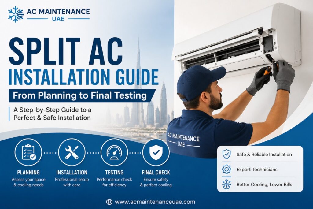 Split AC Installation Guide - From Planning to Final Testing split AC installation