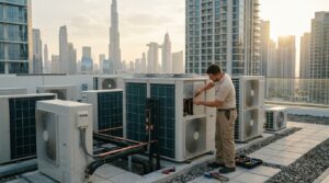 Central AC Installation Dubai: 8 Steps for a Flawless Setup Check-Refrigerant-Lines-Drainage-and-Wiring